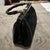 1940s Art Deco Black Leather, Velvet and Bamboo Italian Hand Bag For Sale - Image 13 of 13