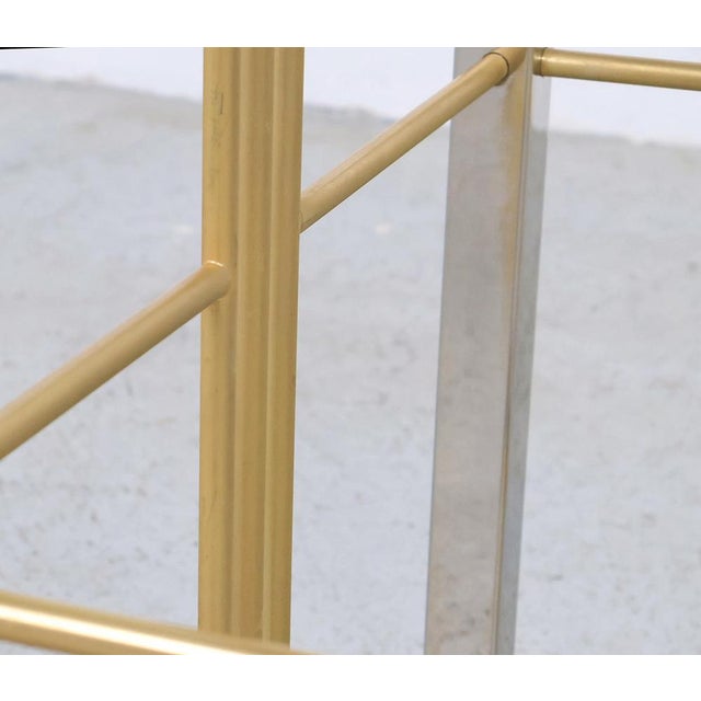 Vintage Brass and Glass Dining Table, 1970s For Sale - Image 9 of 14