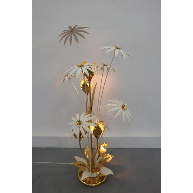 Metal Vintage Hollywood Regency Style Floor Lamp by Hans Kögl, 1970s For Sale - Image 7 of 16