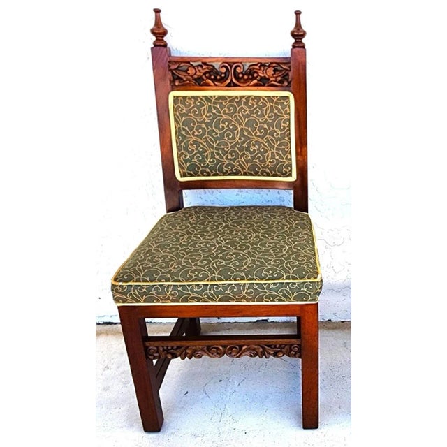 Wood Italian Dining Chairs Tuscan Revival For Sale - Image 7 of 11