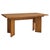 A French solid elm desk or dining table attributed to Maison Regain, dating to the 1970s. Crafted from richly grained elm,...