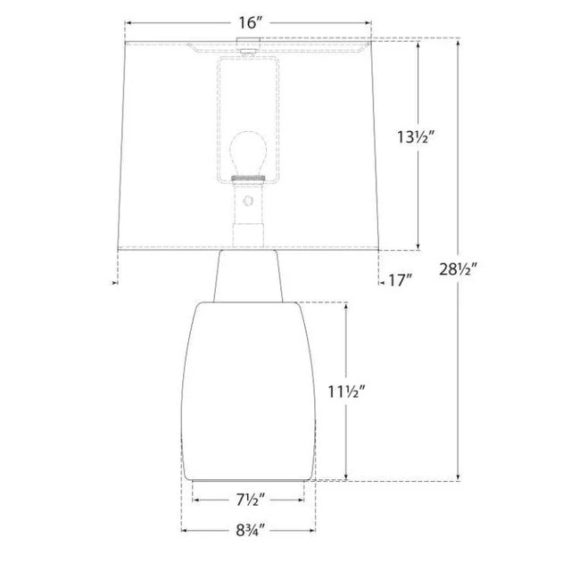 Visual Comfort Barbara Barry for Visual Comfort Signature Aida Large Table Lamp in Porous White & Natural Oak with Linen Shade For Sale - Image 4 of 4