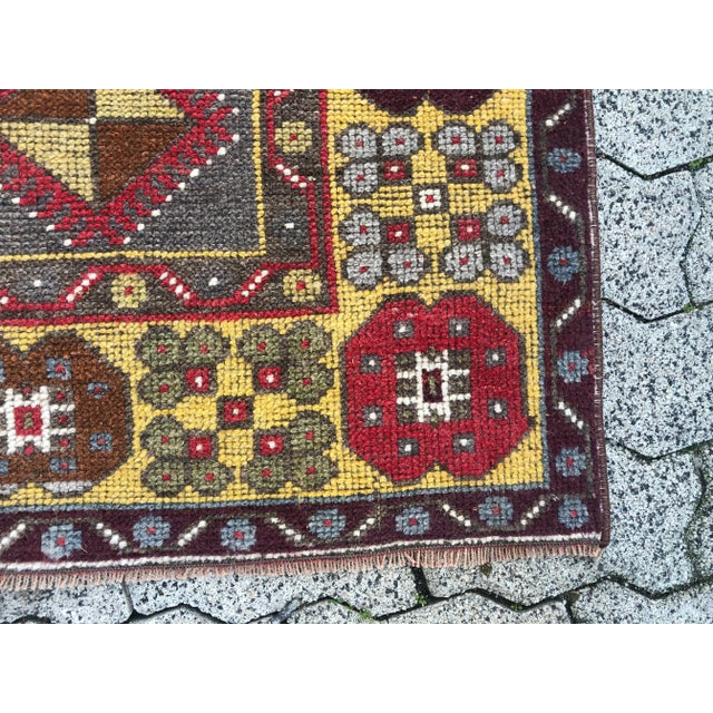 Bohemian Turkish Floral Rug For Sale - Image 10 of 11