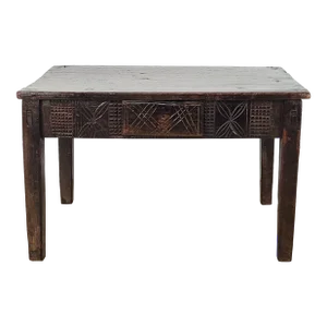 Child's Table or Salesman Sample Spanish One-Door Table, 19th Century