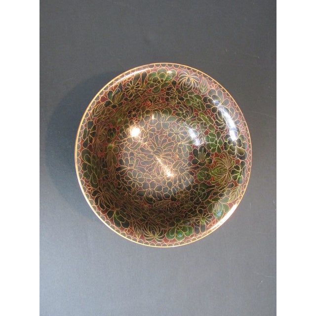 1970s 1970s Chinese Cloissone Ware Bowl For Sale - Image 5 of 8