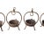 1900 - 1909 Set of 5 Vintage Oil Burner or Candle Holder For Sale - Image 5 of 9