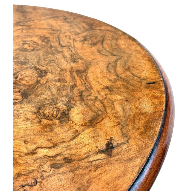 Victorian Sutherland Coffee Table in Burr Walnut, 1870 For Sale - Image 11 of 13
