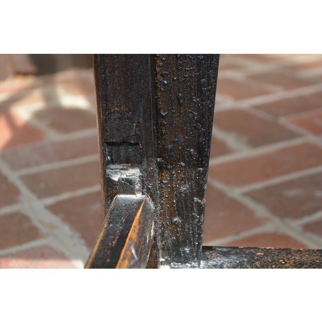 Arhaus Wooden Oriental High Back Ming Style Side Decorative Chair W/ Yoke Back For Sale - Image 18 of 18