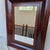 Antique c.1880-1900 Mahogany Flame Ogee Mirror W/ Evalast Semon Bache Glass For Sale - Image 4 of 10