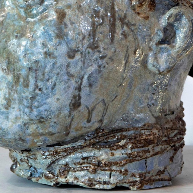 Sea Glazed Refractory and Iron Sculpture, 2010s For Sale - Image 14 of 17