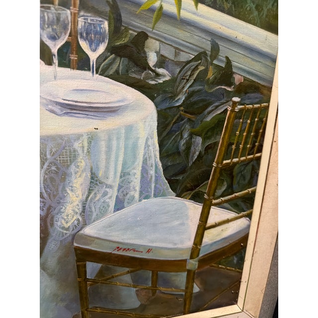 Peter Ho Mid.Century Modern Garden Dining Reception For Sale - Image 4 of 9