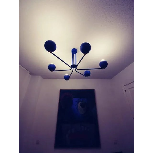 Blue Jupiter Chandelier by Juanma Lizana For Sale - Image 11 of 12