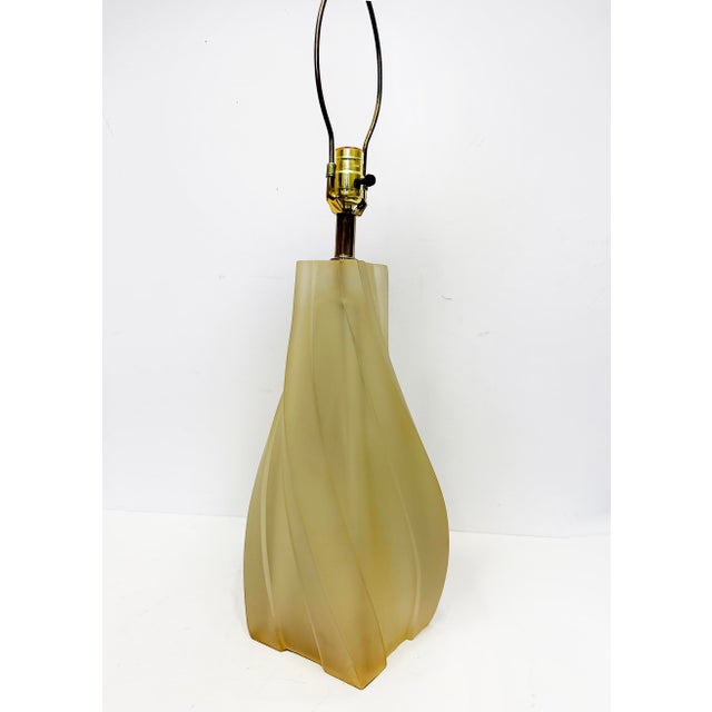 Metal 1970s Modernist Paolo Gucci Freeform Molded Table Lamps, Signed Pair For Sale - Image 7 of 9