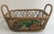 Vintage Woven Basket With Vegetable Motif For Sale - Image 9 of 9