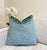 Not Yet Made - Made To Order Seaglass Leopard 20x20 Velvet Throw Pillow With Feather Down Insert For Sale - Image 5 of 5
