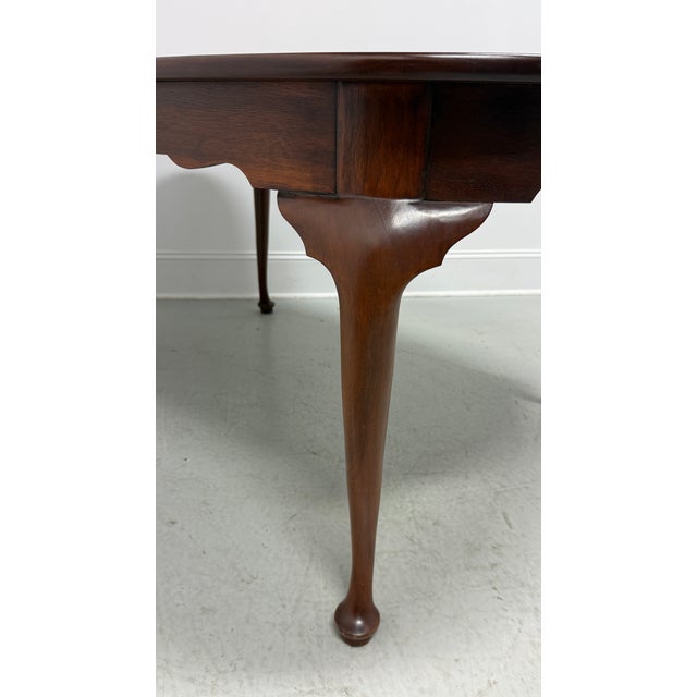Henkel Harris 2211 29 Solid Mahogany Queen Anne Dining Table For Sale - Image 11 of 16