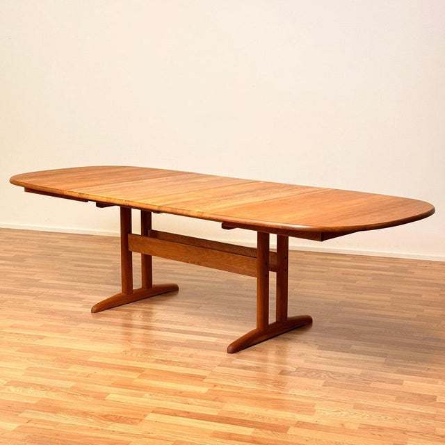 Oval Dining Table by Gangsø, 1980s For Sale - Image 12 of 12