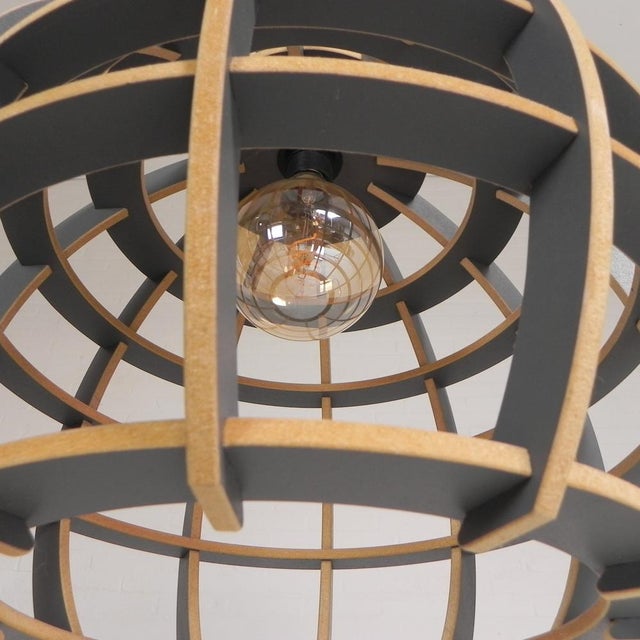 Gray Globe Model Pendant Lamp from Lingehof, 2000s For Sale - Image 8 of 11