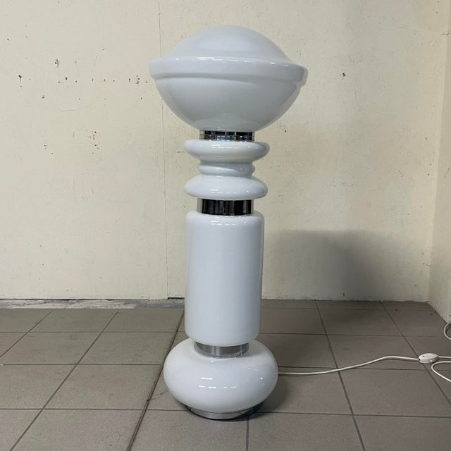 Glass Birillo Floor Lamp from AV Mazzega, 1970s For Sale - Image 11 of 15
