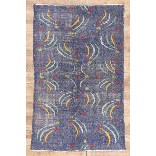 Zeki Muren Vintage Turkish Sivas Rug, 05'11 X 09'07 For Sale - Image 10 of 10