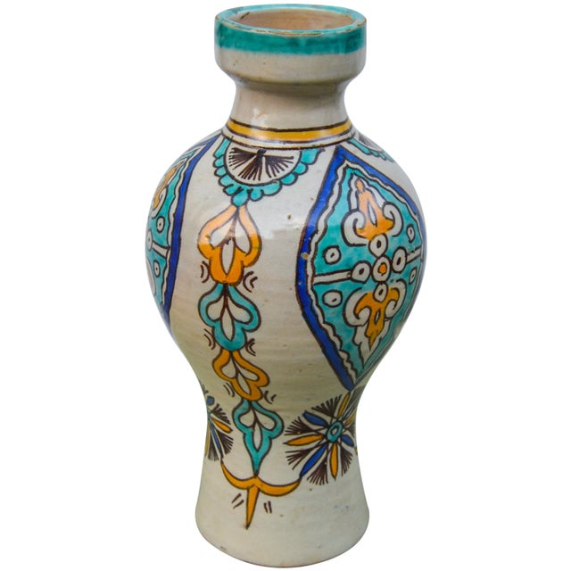 Early 20th Century Moorish Ceramic Vase For Sale - Image 4 of 9