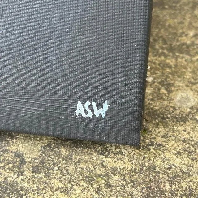 Burnt Orange Westminster Sunset in London With Open Top Bus by British Urban Landscape Artist For Sale - Image 8 of 9