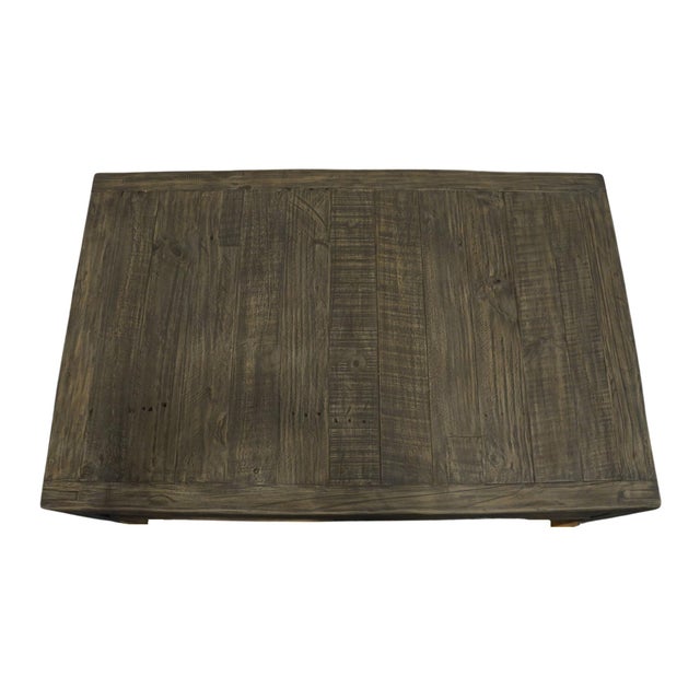 West Main Home Ashford Collection Contemporary Farmhouse Style 50" Reclaimed Wood Accent Coffee Table - Dark Gray Finish For Sale - Image 10 of 10