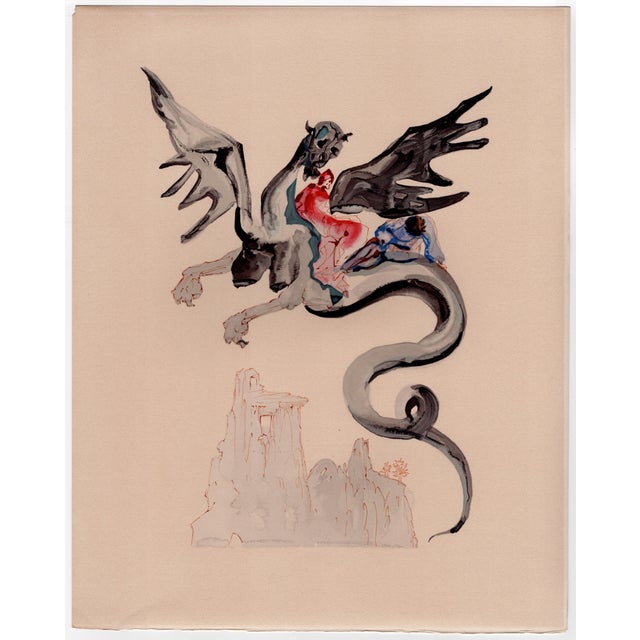 S. Dali, On the Back of Geryon, 1964, Woodcut For Sale - Image 8 of 8