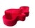 Danish Two-Piece Cloverleaf Red Sofa by Verner Panton for VerPan, 2000s For Sale - Image 12 of 12