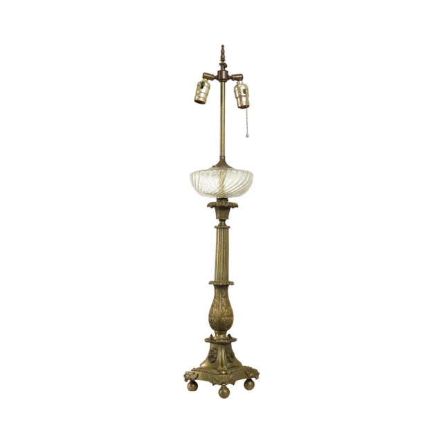 Antique 19th Century French Bronze Astral Table Lamp For Sale - Image 13 of 13