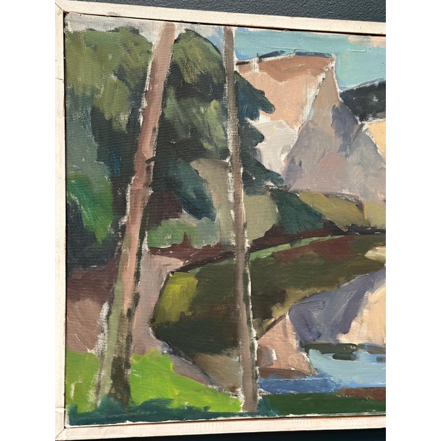 Knut Ljungberg, Abstract Landscape, 1960s, Oil on Canvas, Framed For Sale - Image 14 of 18