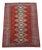 Red Hand-Knotted Rug in Wool For Sale