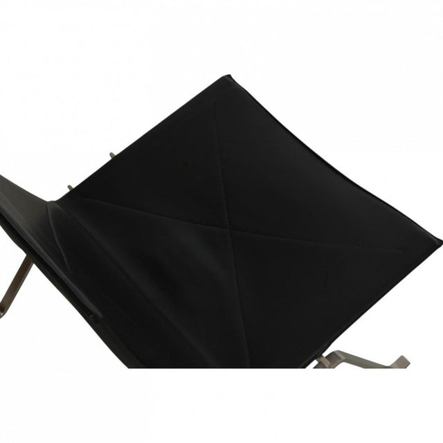 PK-22 Chair in Black Aura Leather by Poul Kjærholm For Sale - Image 6 of 18