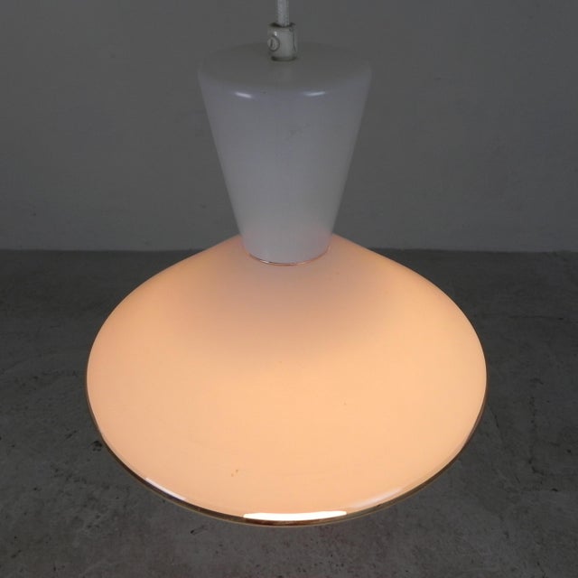 Pendant Lamp Ufo Model with Glass Shade, 1950s For Sale - Image 11 of 13