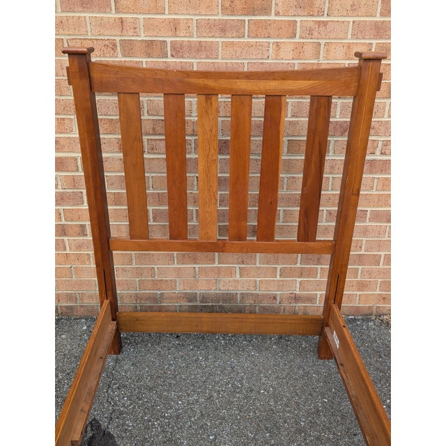 Lexington Furniture Lexington Cherry Wood Twin Size Bedframe For Sale - Image 4 of 15