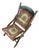 Antique 1860s Civil War Officer's Folding Camp Carpet Chair For Sale