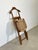 Wooden and Straw Folding Seat Coat Stand, 1960s For Sale - Image 15 of 16