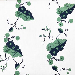 Boho Chic Nicholas Haslam Greenbrier Linen Designer Fabric by the Yard For Sale