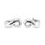 Modern Tiffany & Co. Elsa Peretti Endless Infinity Silver Omega Back Clip on Earrings For Sale - Image 3 of 8