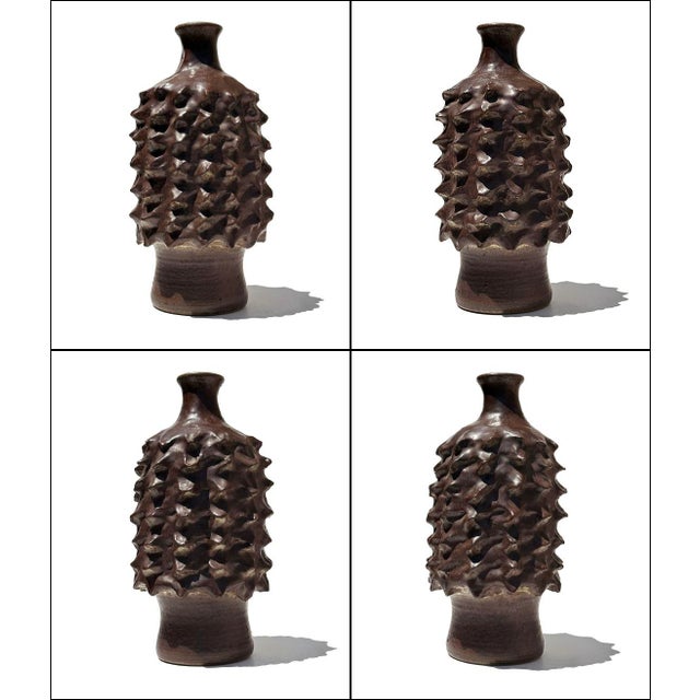 Outstanding piece of art pottery by Ka-Kwong Hui (1922-2003) a Chinese-American artist who studied under the Wildenhains...