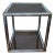 1970s 1970s Chrome Tubular Cube Cocktail Table W/Smoke Glass Pane Shelves in the Style of Milo Baughman For Sale - Image 5 of 12