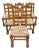 French Country Ladder Back Rush Seat Chairs - Set of 6 For Sale