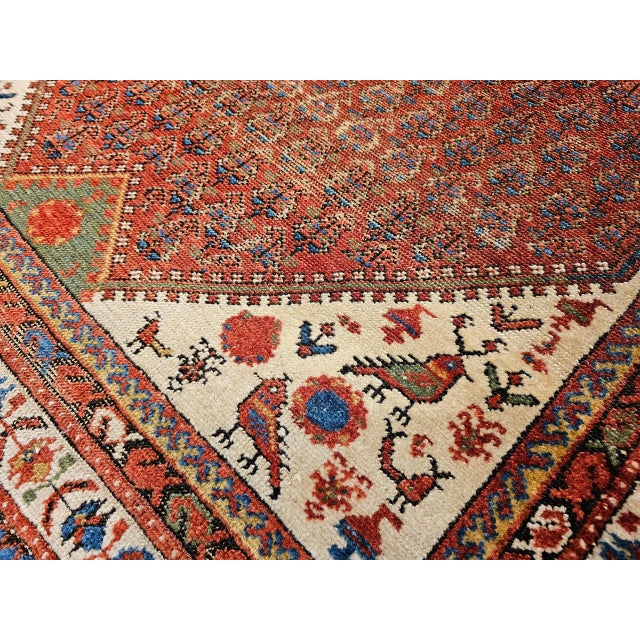 Vintage Persian Malayer Area Rug, Wool Pile, Allover Paisley Design, 1920s For Sale - Image 10 of 12