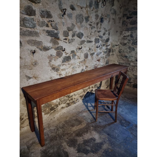 Wood Vintage Oak Worktable, 1950s For Sale - Image 7 of 17