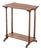 19th Century Victorian Walnut Side Table With Bobbin Legs & Scalloped Top For Sale