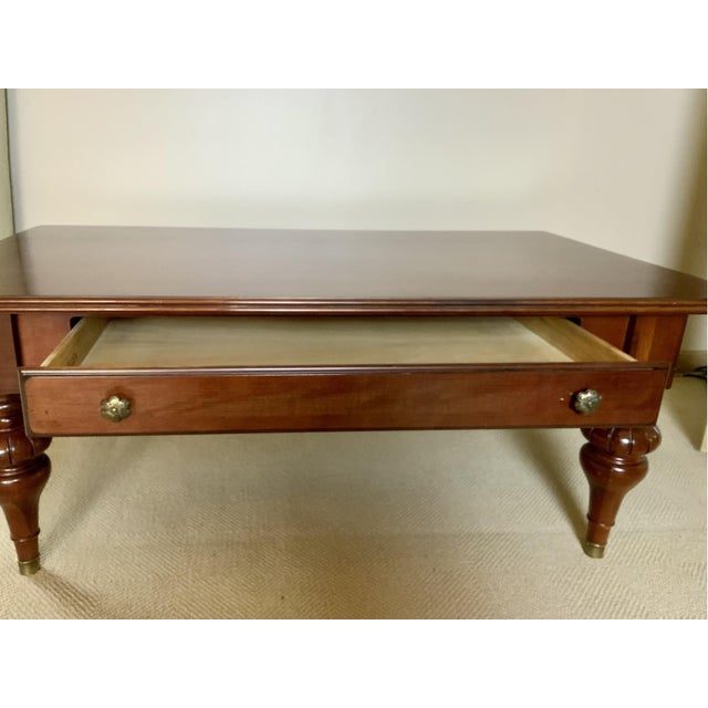 Mid 20th Century Vintage Rectangular Mahogany Chippendale Style Coffee Table For Sale - Image 5 of 18