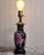 Vintage Famille Noire Black Floral Porcelain Chinoiserie Small Leviton Table Lamp Hong Kong For Sale In Providence - Image 6 of 13