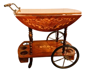 Hollywood Regency Foldable Trolley, 1960s