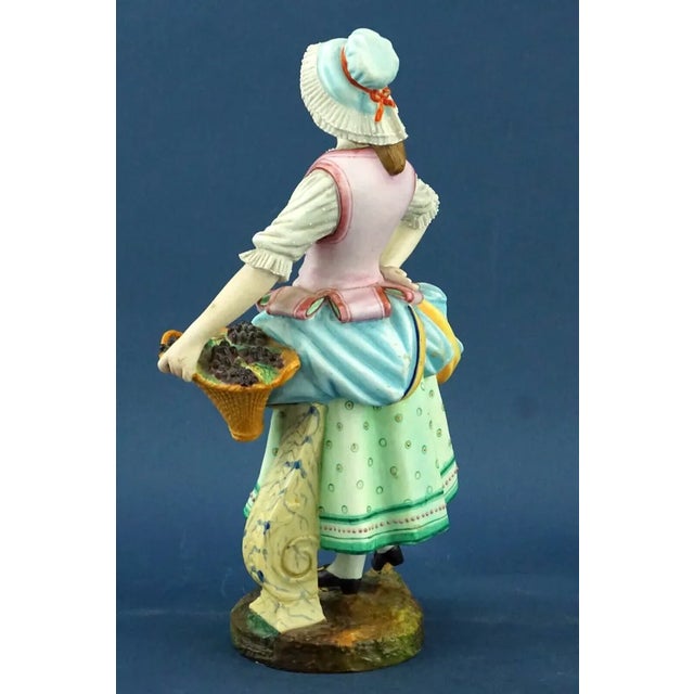 19th Century Biscuit Porcelain Lady by Jean Gille, Paris, France For Sale - Image 4 of 18