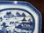 Antique Chinese Canton Large Platter Export Porcelain Blue & White 17"x13” With Wood Display Stand For Sale In Charlotte - Image 6 of 12